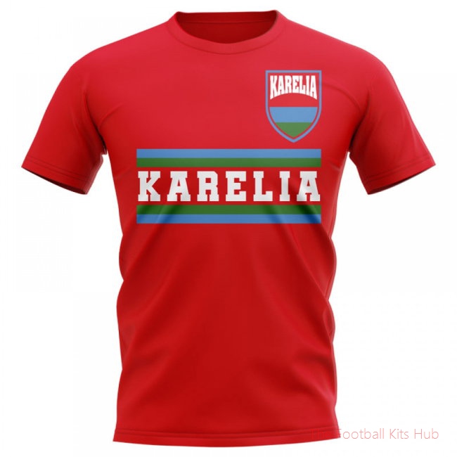 Karelia Core Football Country T-Shirt (Red)