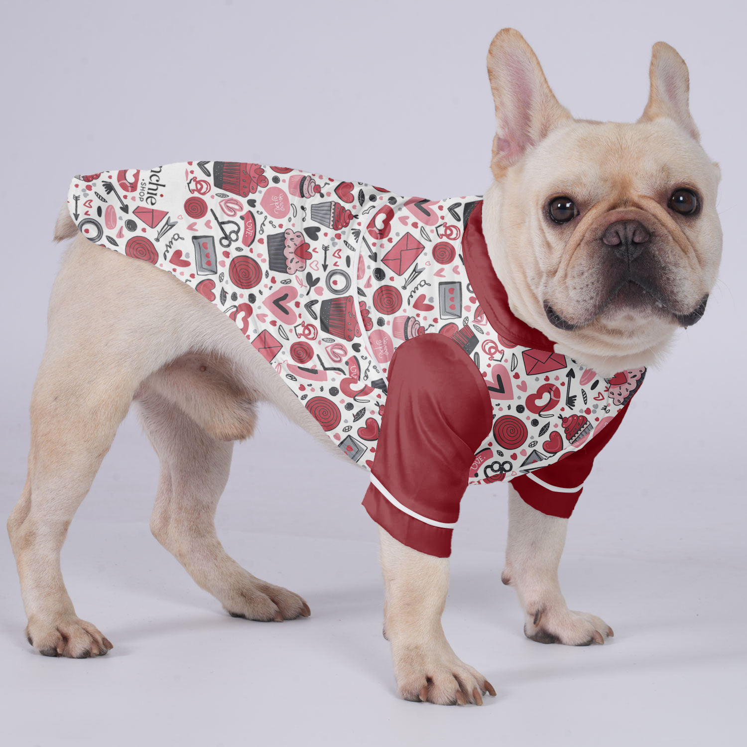 Lucy - Non-slip Pajamas For French Bulldog Winter Wear | Breed-optimized