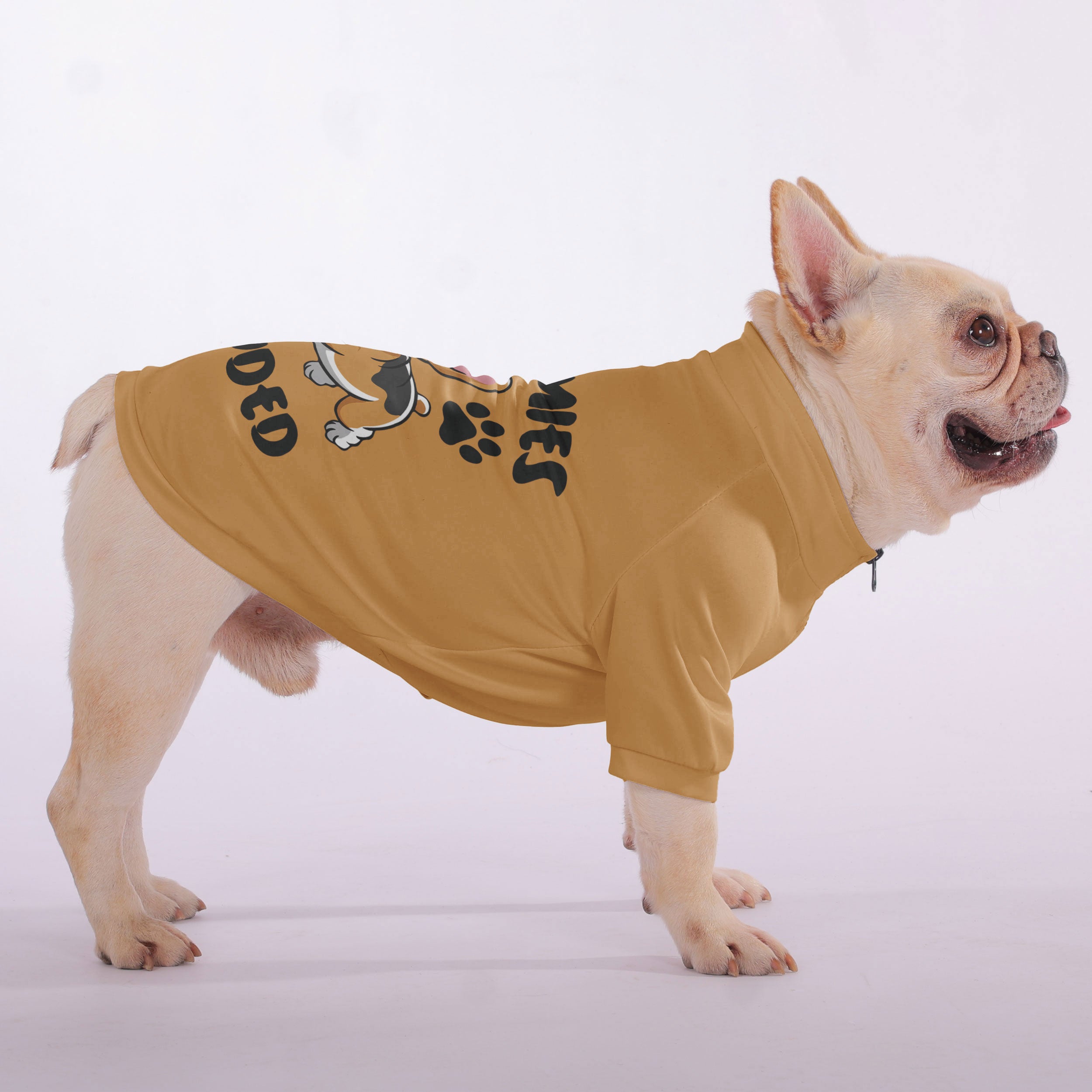 Inspired Snuggly Zip-up Sweatshirt For French Bulldogs For Dog Lovers