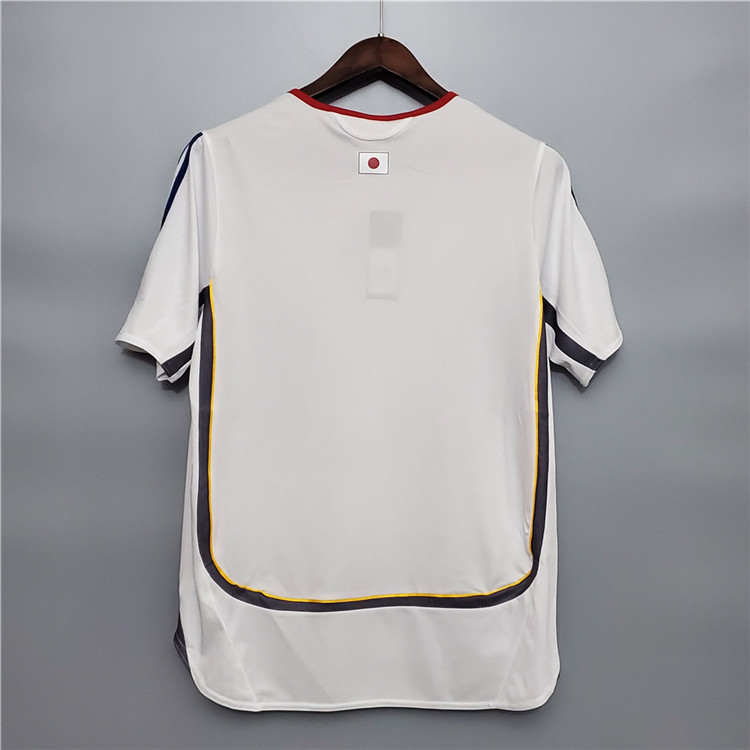 Advanced Fabric Japan 2006 Away White Retro Soccer Jersey Football