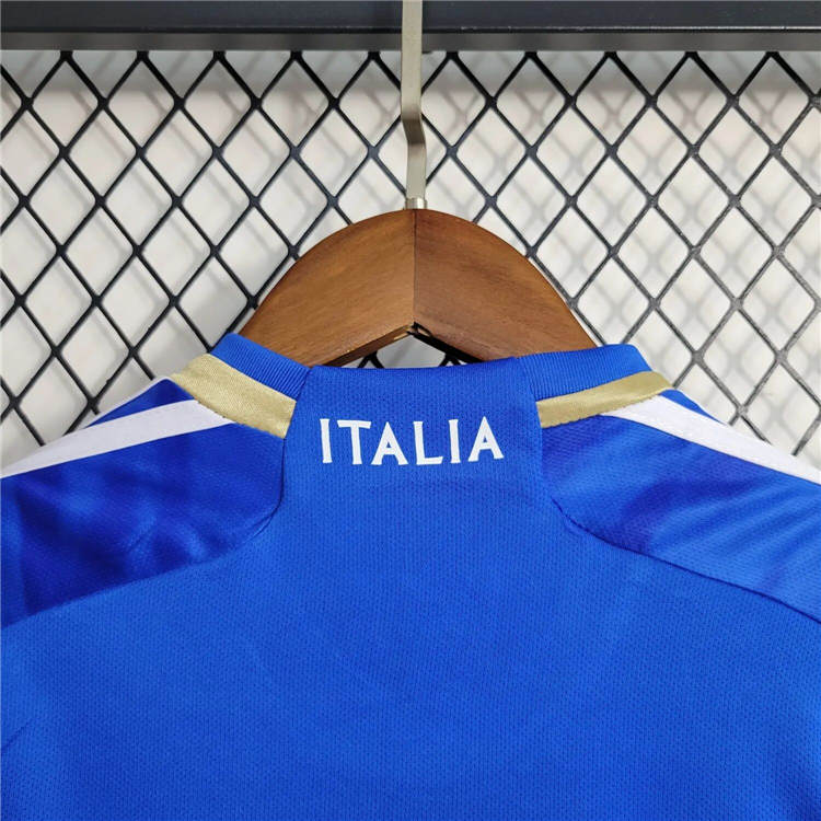 Kids Italy 2023 Home Blue Football Kit ShirtShorts - Official Replica