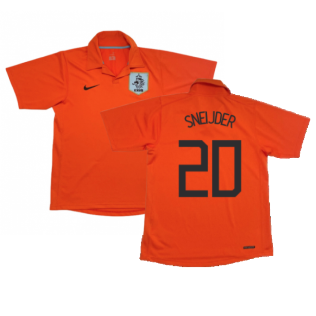Sneijder 20 Authentic Replica Holland Home Fan Jersey for Adults