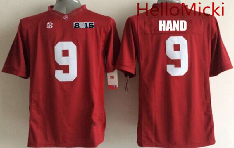 Men's Bama Crimson Tide Red 2016 high quality None #9 college