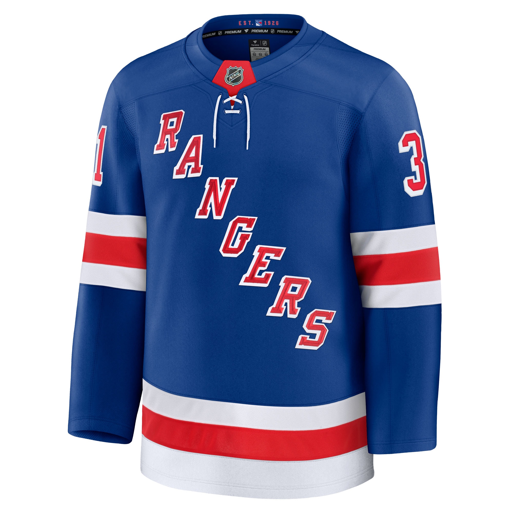 [LK] Igor Shesterkin New York Rangers Home Premium Jersey - Blue