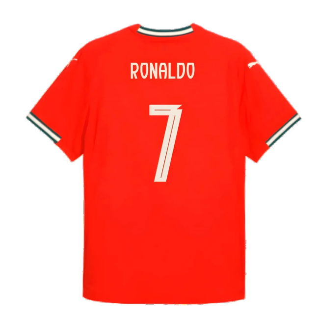 2025-2026 Portugal Home Shirt (Ronaldo 7) Authentic Oranje