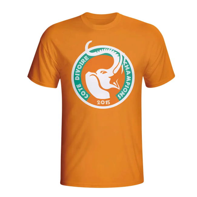 Collector'S-Item Ivory Coast 2015 African Nation Winners Tee (Orange)