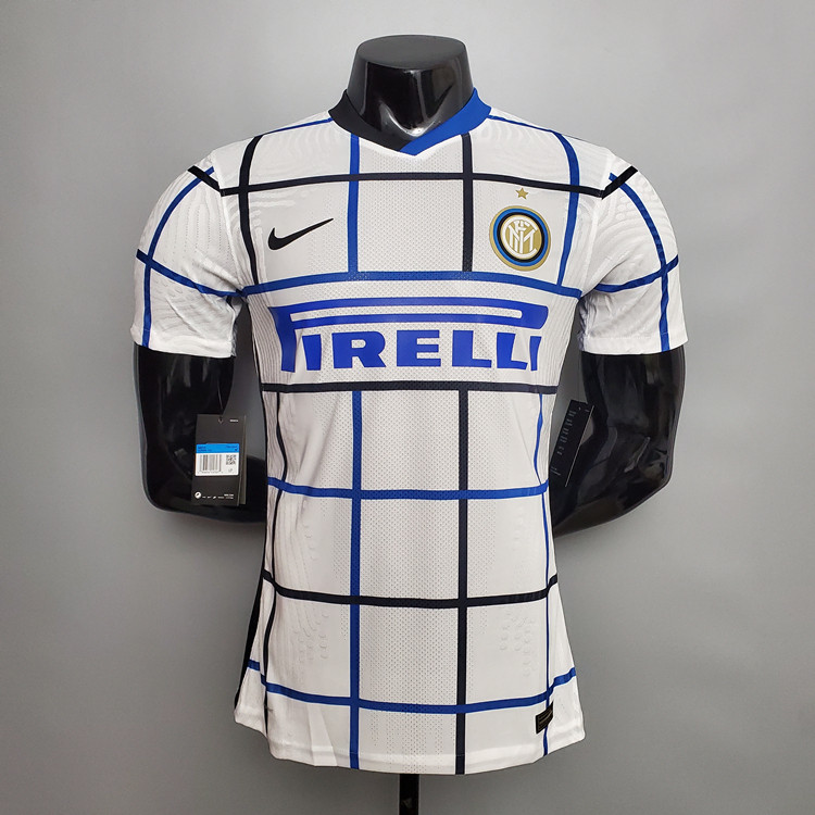 Quick Dry Inter Milan 20-21 Away White Soccer Jersey Football Shirt