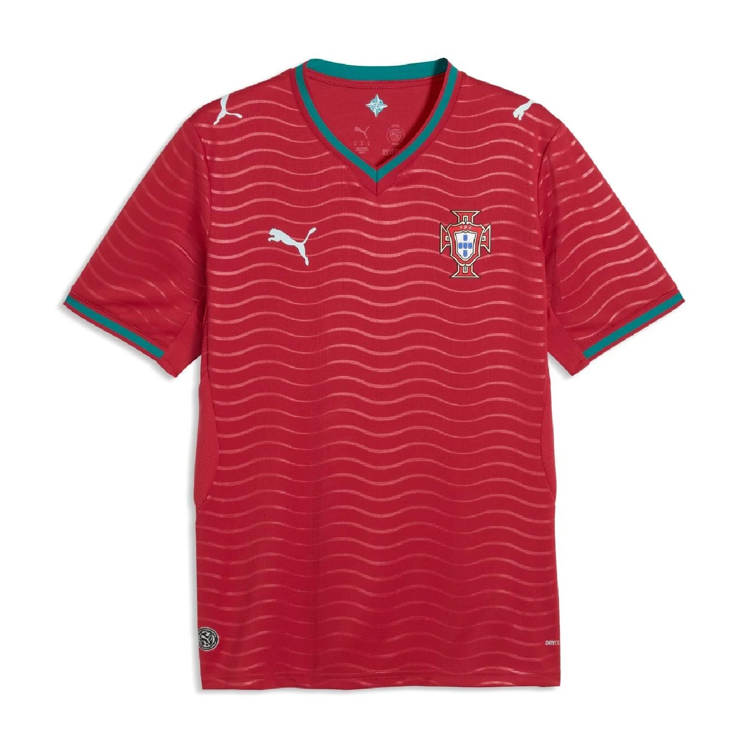 Portugal 2026 Home Jersey - Men's | Wave Inspired Football Shirt Sustainable Regular Fit Soccer Kit