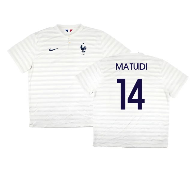 Authentic France 2014-15 Away Cup Match Durable Tournament Lightweight