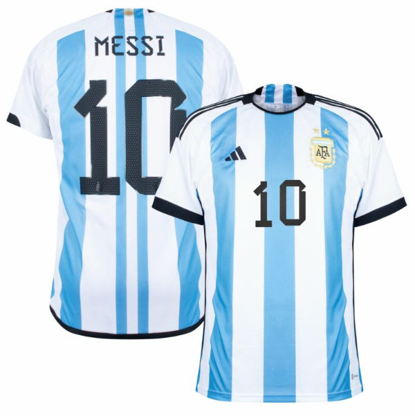 Comfort Fit Argentina World Cup 2022 Home MESSI Soccer Jersey