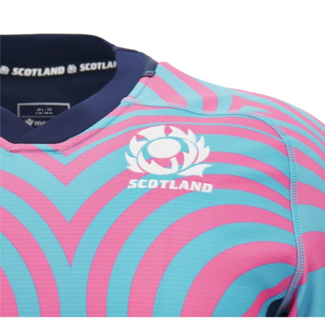 2026-2027 Scotland Rugby Training Jersey (Neon Pink) - Kids