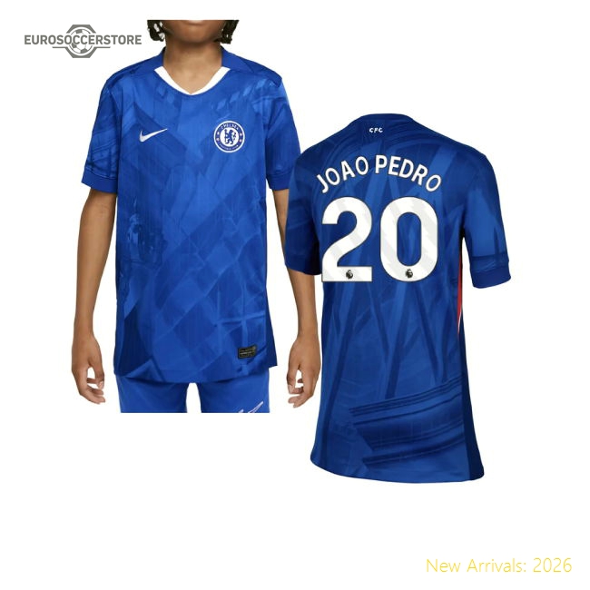Child-friendly Chelsea Kids Joao Pedro Jersey 2025-2026 Non-irritating