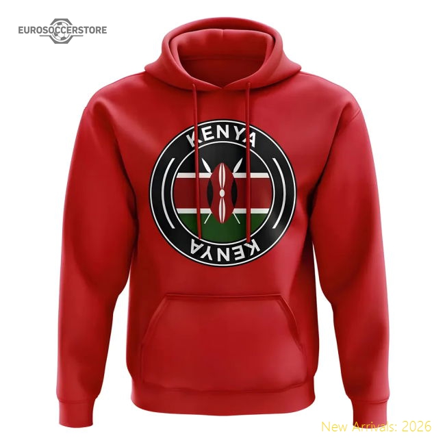 Kenya Football 20242025 Regular Hoodie  Durable Slim Climalite