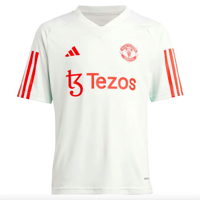 match worn 2023-2024 Man Utd Training Jersey (White) - Kids (Rashfo...