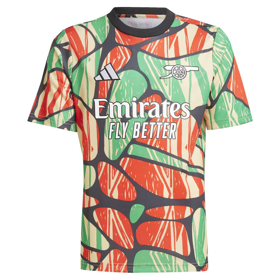 Arsenal Children's Pre-Match Jersey 2024 2025 Red