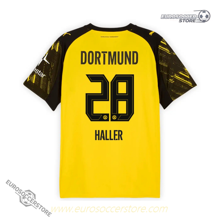 Borussia Dortmund 25-26 Home Version HALLER Number 28 Football Jersey