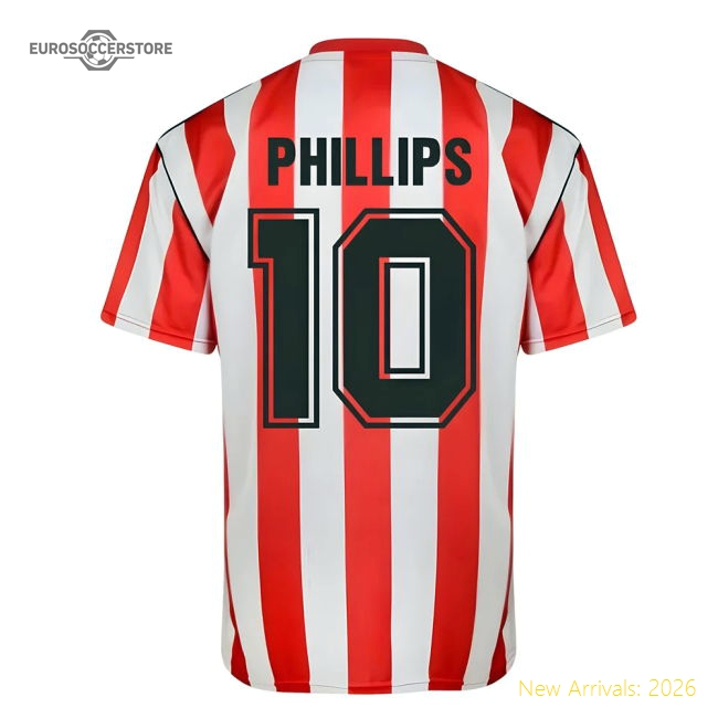 Score Draw Sunderland 1990 Retro Football Shirt (phillips 10)