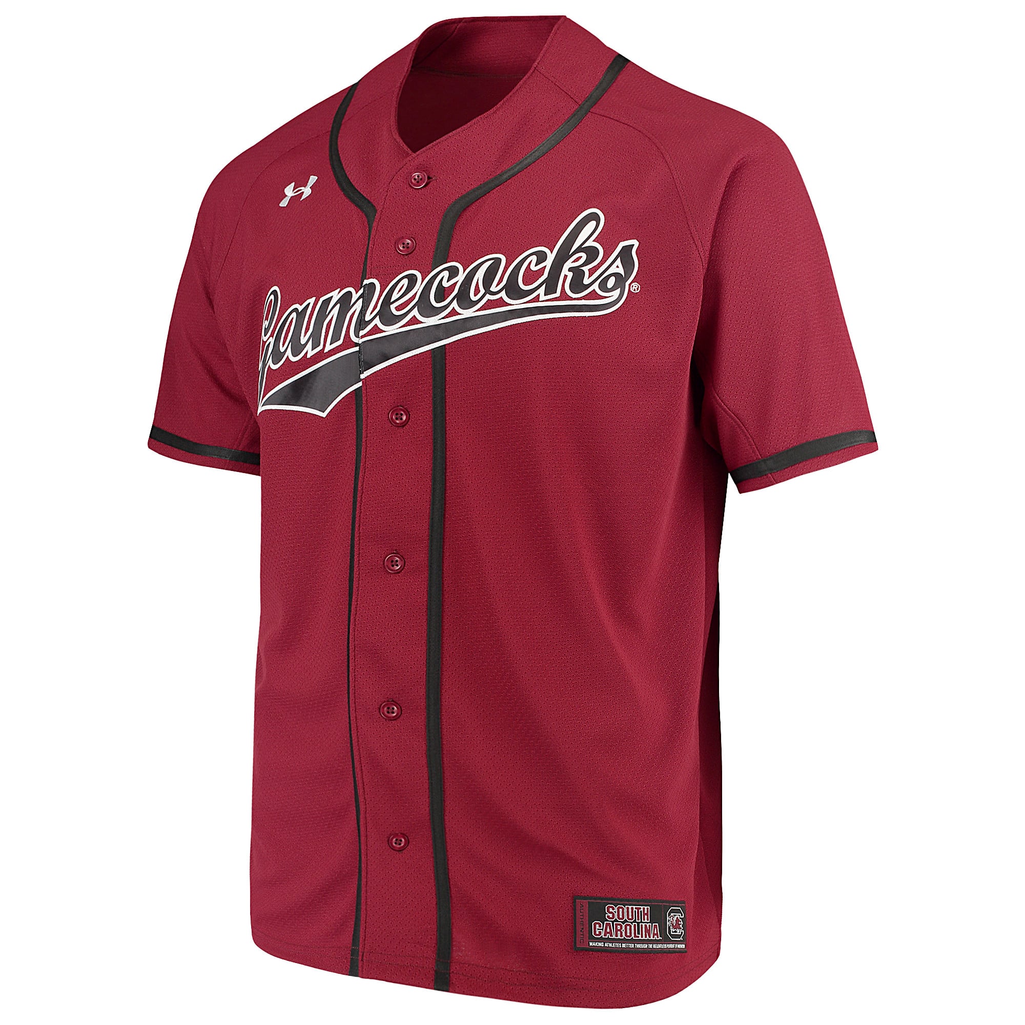 South Carolina Gamecocks Under Armour Performance Replica Baseball Jersey - Garnet