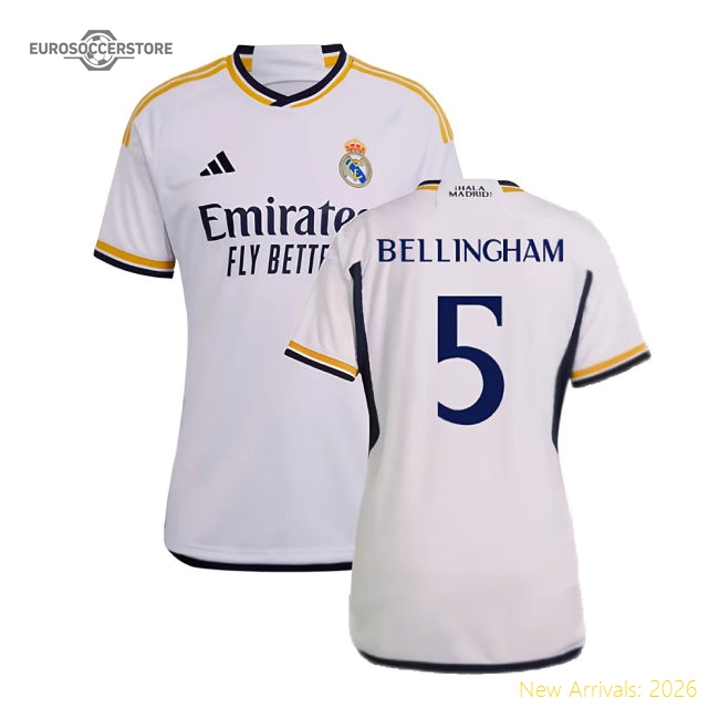 2023-2024 Real Madrid Home Fan Version Ladies 2024 Real Jersey