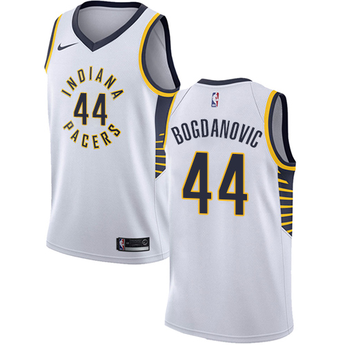 White Nike Indiana Pacers #44 Pacers Jersey - Performance Fabric