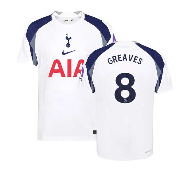 2025-2026 Tottenham Hotspur Authentic Home Jersey (Greaves 8)