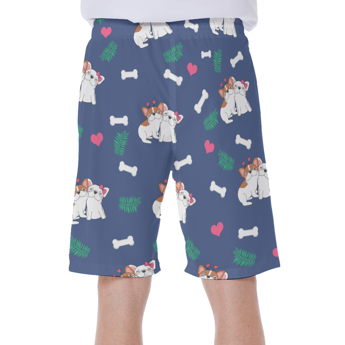 French Bulldog Lover Odie Men's Beach Shorts Stylish Daily Item