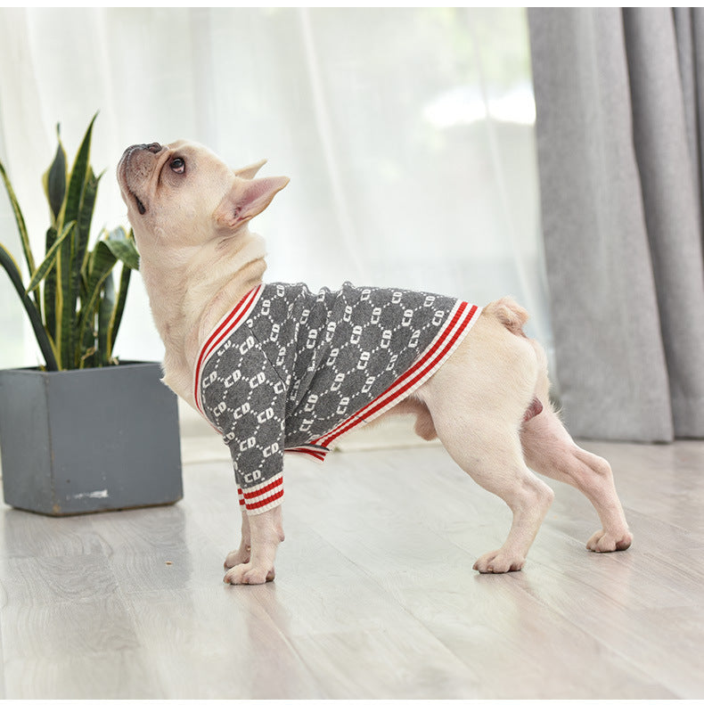 French Bulldog Thick Knit Sweater Soft Warm and Stylish