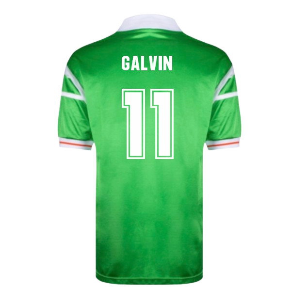 [JED] 1988 Ireland Home European Championship Shirt (Galvin 11)