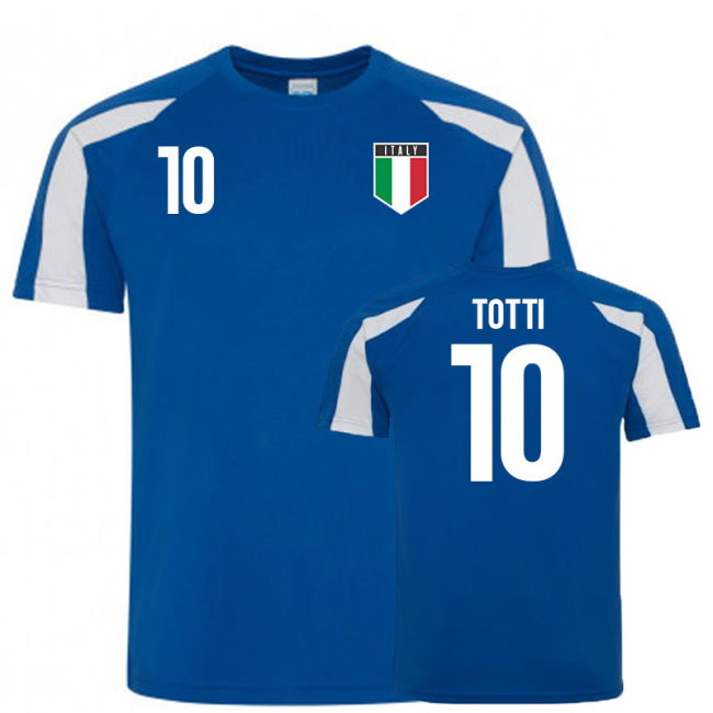Italy Sports Training Jersey (Totti10) Quality Performance