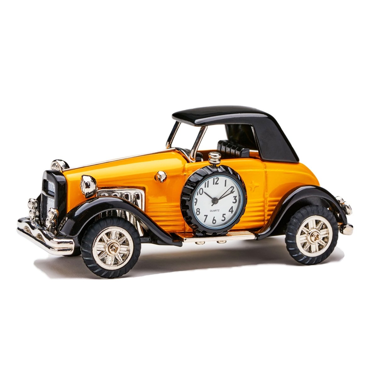 Antique Car Clock - Yellow