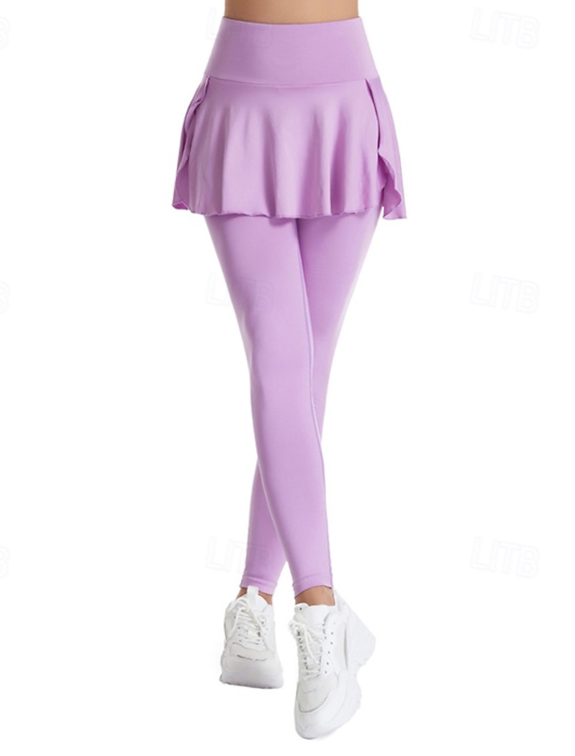 Women's Solid Colored Casual Skirt Tennis Skirt with Leggings Pleated Side Pockets Quick Dry Tennis Golf Pickleball Bottoms Black White Purple Tennis Clothing