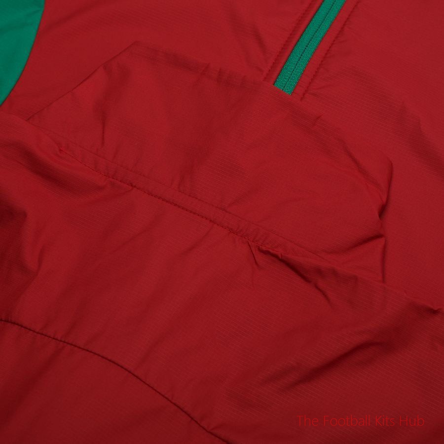 Morocco Jacket Pre Match Woven Anthem Africa Cup of Nations 2025 - Intense Red/Archive Green