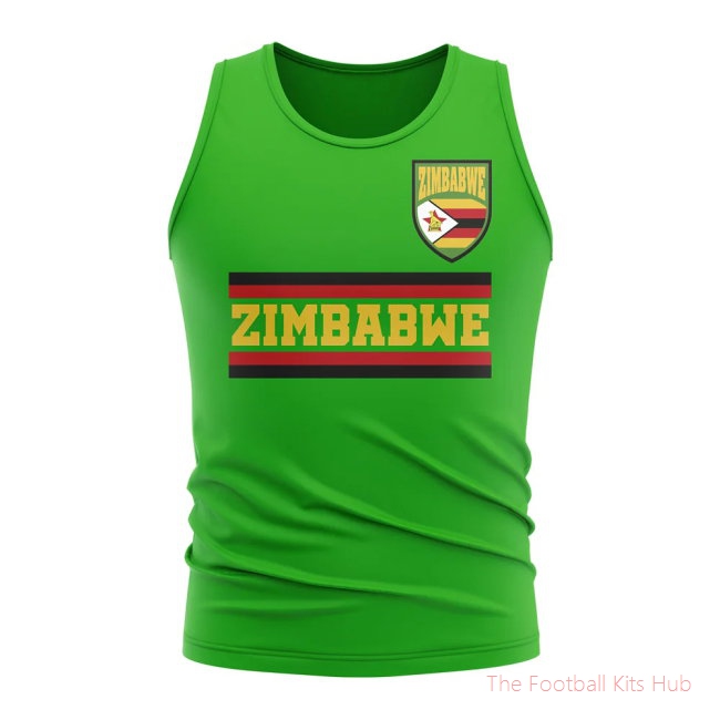 Zimbabwe Core Football Country Sleeveless Tee (Green)