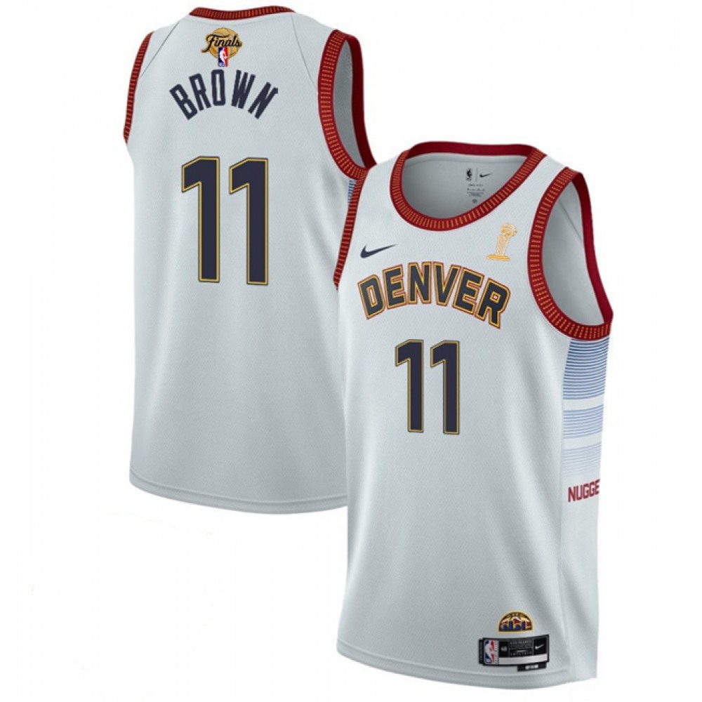 Official Denver Nuggets 11 Jersey White - Fan Favorite