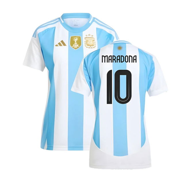 2024-2025 Argentina Home Shirt (Ladies) (MARADONA 10)