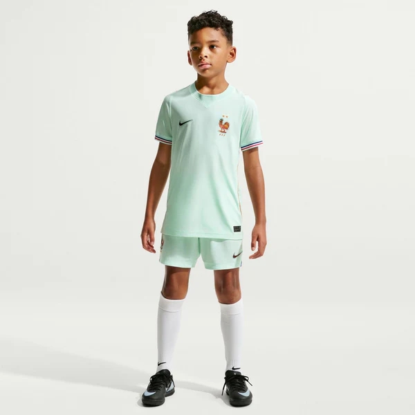 France 2026 Away Youth Jersey - Liberté Recharged Teal Kit