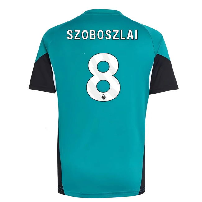2025-2026 Liverpool Jersey (Green) - Kids (Szoboszlai 8) (Green)
