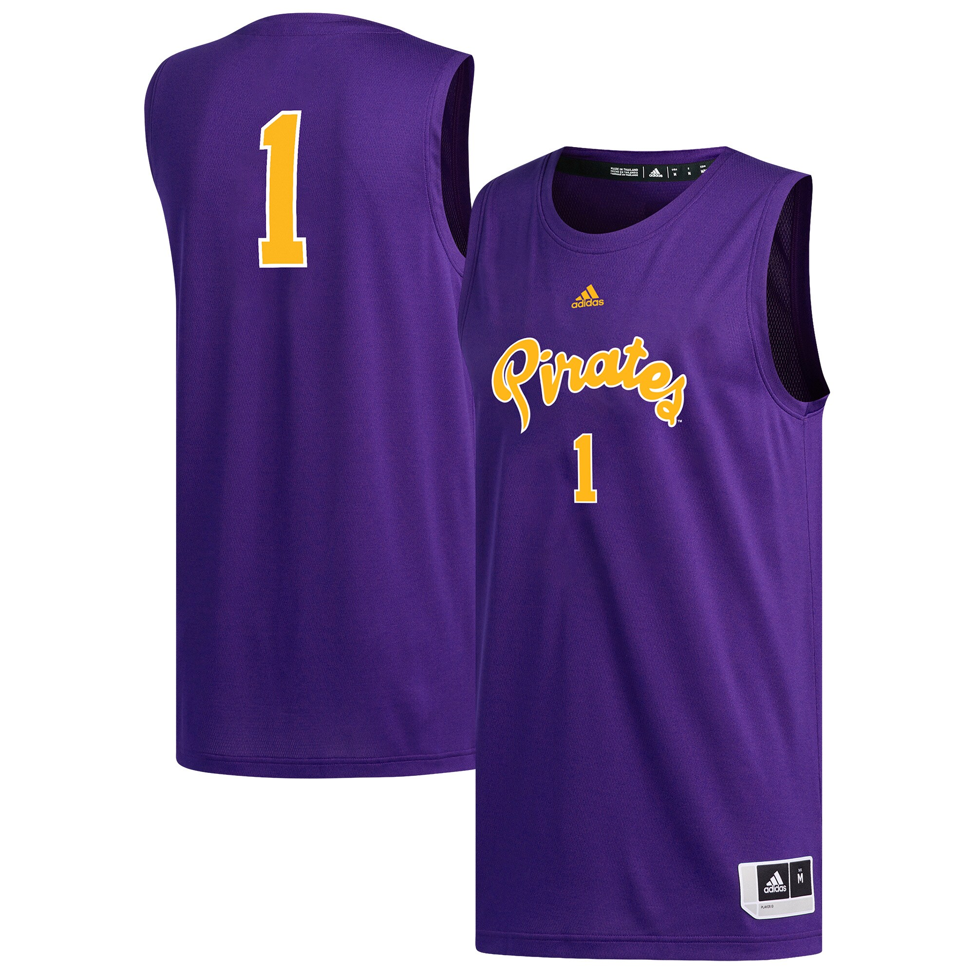 [DDG] ECU Pirates Replica Basketball Jersey - Purple
