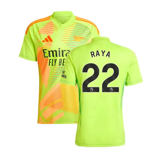 Arsenal Arsenal Home Goalkeeper Shirt Yellow Raya #22 Elite Perfor...