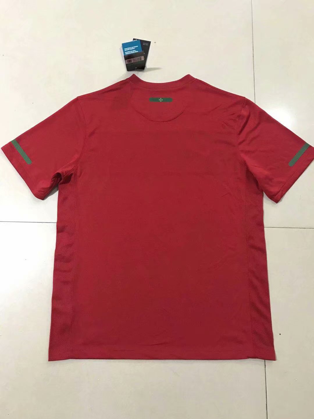 2010 SOUTH AFRICA WORLD CUP PORTUGAL HOME RED RETRO SOCCER SHIRT -