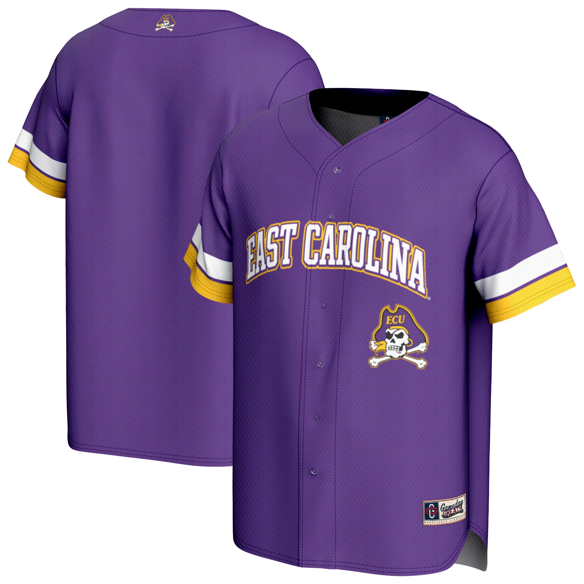 [DDG] ECU Pirates GameDay Greats Unisex Spirit Baseball Jersey - Purple