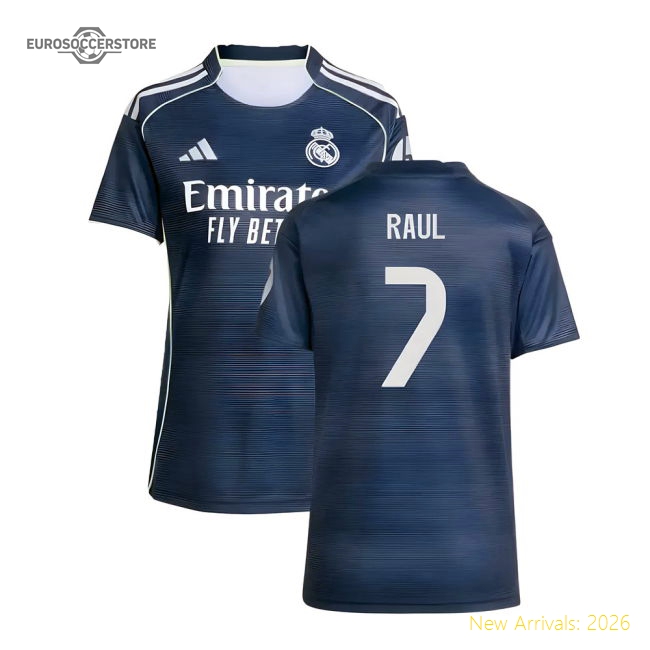 Match-Day 2025-2026 Real Madrid Authentic Away Shirt (Womens) (Raul 7)