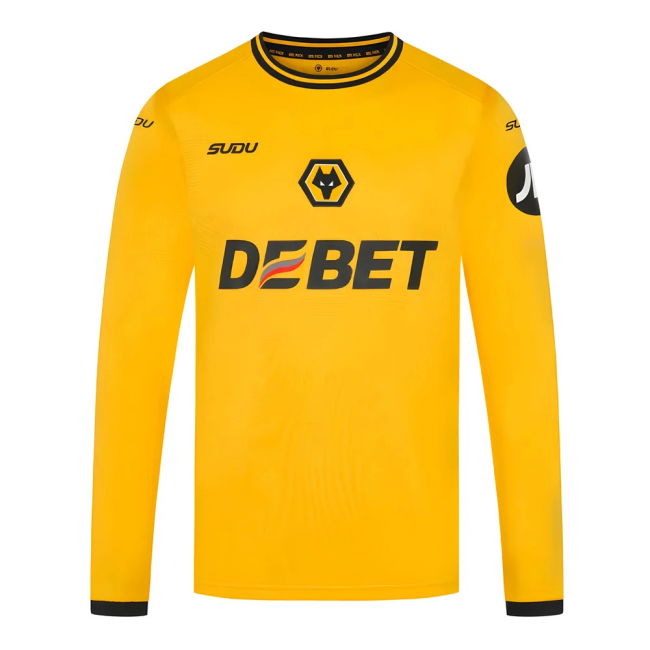 Retro 2024-2025 Wolves Long Sleeve Home Shirt for Game Day