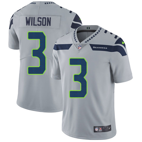 Authentic NFL S S Seahawks #3 Russell Wilson Team Color-v1