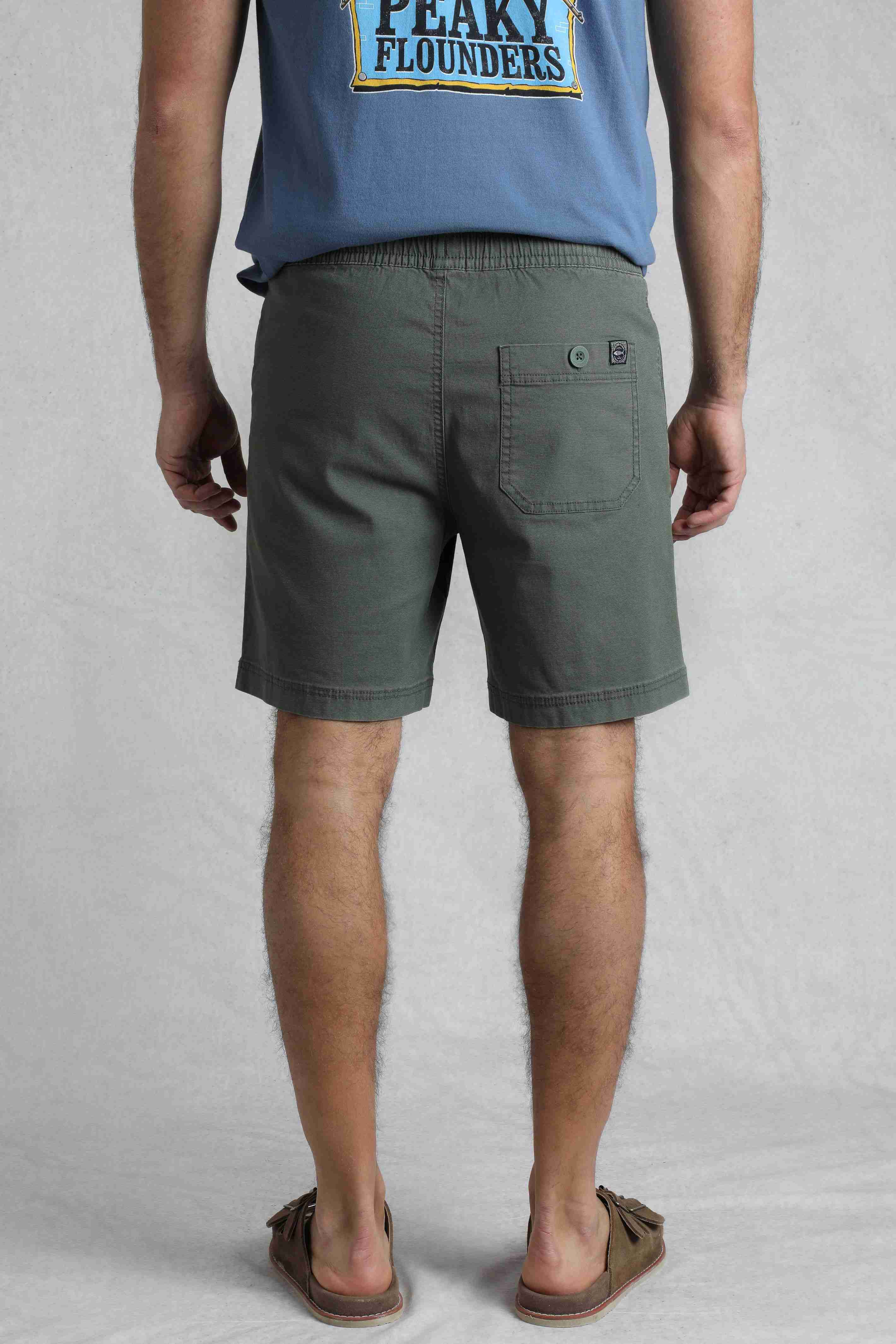 Weston Canvas Shorts Army Green