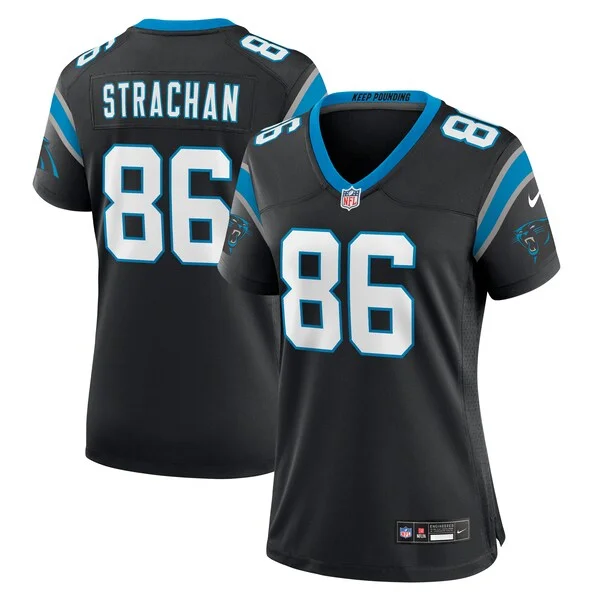 None Mike Strachan Game Jersey - Black | NFL Player Jersey | NFL Footb