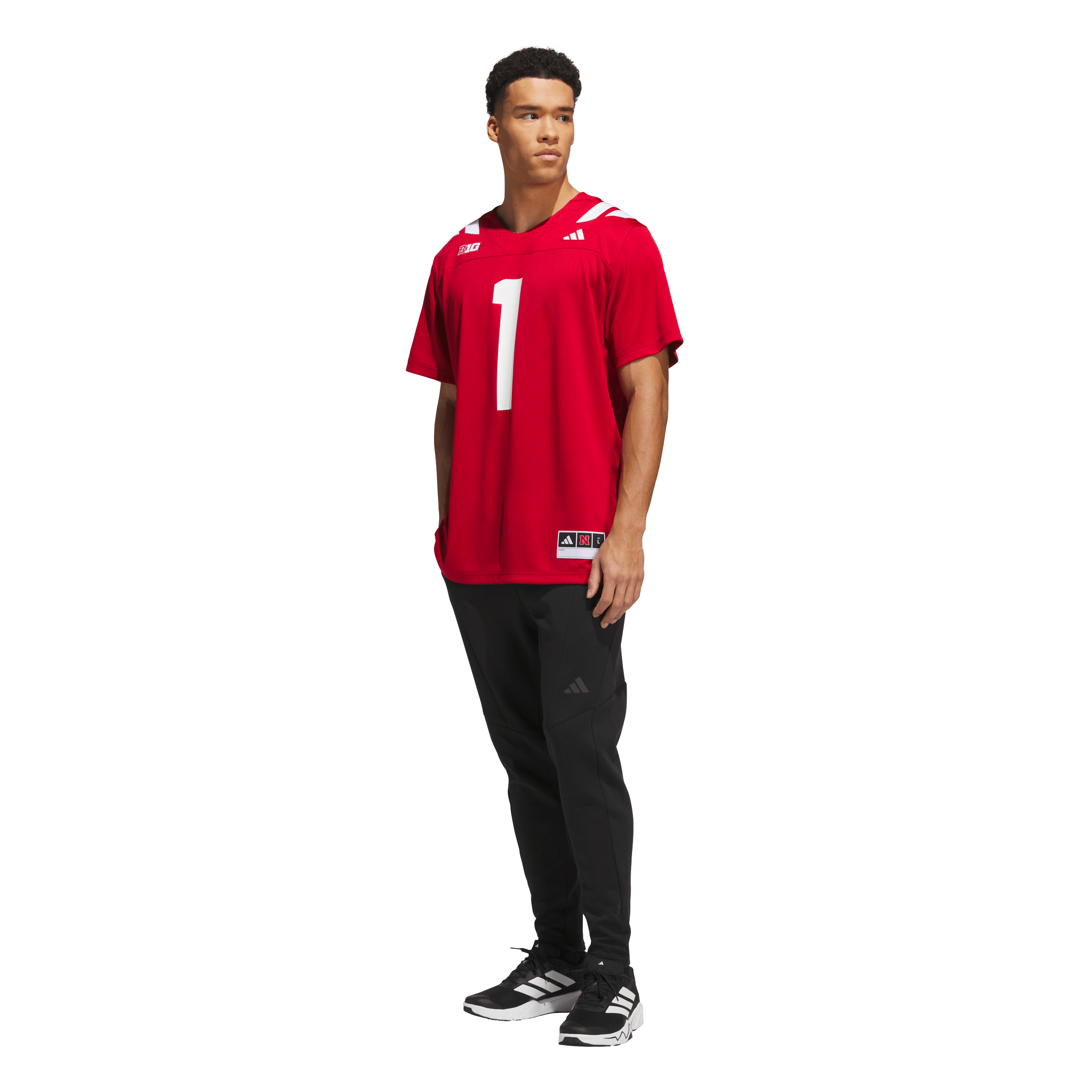 #1 Nebraska Huskers adidas Home Premier Jersey - Scarlet
