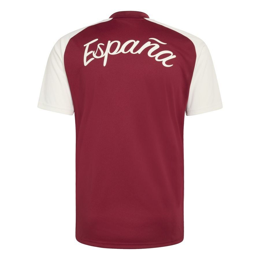 [EFKS] 2026 Spain Pre Match World Cup Collegiate Training Away Burgundy Jersey T