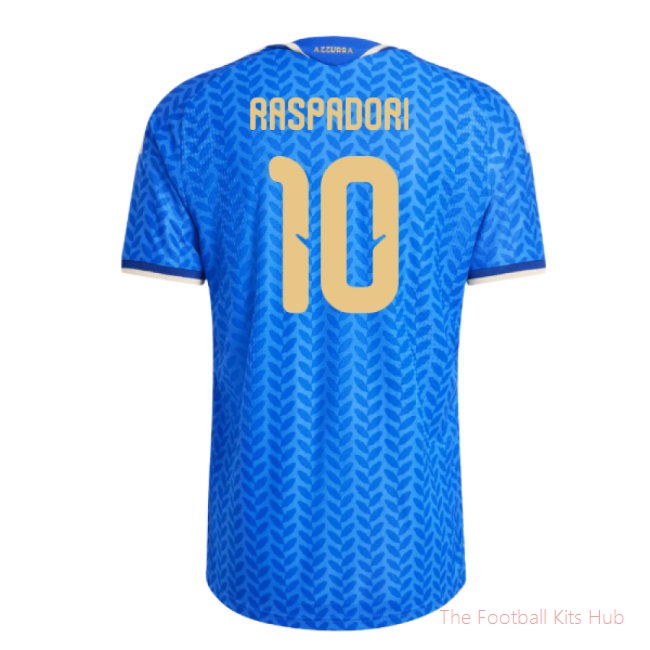 2026-2027 Italy Authentic Home Shirt (Raspadori 10)