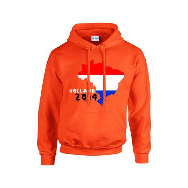 Holland 2014 Country Flag Hoody (Orange) Euro Holland Worldcup